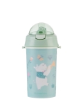 Чаша със силиконовa сламка и каишка Kikkaboo - Music Fest, 450 ml, Mint