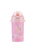 Чаша със силиконовa сламка и каишка Kikkaboo - Music Fest, 450 ml, Mint