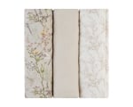Муселинови пелени Kikkaboo - 100 х 100 cm, Secret Garden Beige, 3 броя