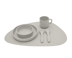 Подложка за хранене Kikkaboo - Platinum Silicone, Sand