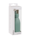 Силиконово шише със сламка Kikkaboo - Platinum Silicone, Sage