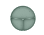 Чиния с отделения и вакуумно дъно Kikkaboo - Platinum Silicone, Blush
