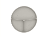 Чиния с отделения и вакуумно дъно Kikkaboo - Platinum Silicone, Blush