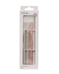 Сет силиконови сламки Kikkaboo - Platinum Silicone, Sage, 3 броя