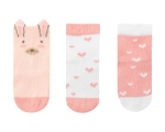 Бебешки чорапи с 3D уши Kikkaboo - Rabbits in Love, 6-12 m