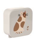 Комплект кутии за храна Kikkaboo - Kitty Cat, Grey, 4 броя
