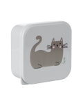Комплект кутии за храна Kikkaboo - Kitty Cat, Grey, 4 броя