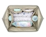 Детска чанта Kikkaboo - Siena Luxe Secret, Garden Beige