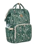 Детска чанта Kikkaboo - Siena Luxe Secret , Garden Deep Green
