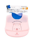 Силиконов лигавник Kikkaboo - Bear with me, Pink