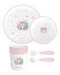 Пластмасов комплект за хранене Kikkaboo - Savanna, Mint