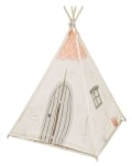 Дървена палатка за игра Kikkaboo - С мека подложка, Orange House