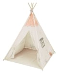 Дървена палатка за игра Kikkaboo - С мека подложка, Orange House