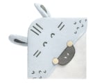 Хавлия с качулка Kikkaboo - Stripy Friends, Тери, 90 х 90 сm