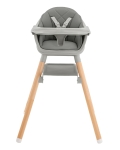 Столче за хранене 6 в 1 Kikkaboo - Woody, Grey