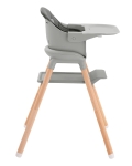 Столче за хранене 6 в 1 Kikkaboo - Woody, Grey