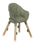 Столче за хранене 6 в 1 Kikkaboo - Woody, Army Green