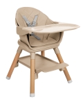 Столче за хранене 6 в 1 Kikkaboo - Woody, Army Green