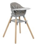 Столче за хранене 6 в 1 Kikkaboo - Woody, Grey