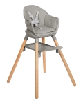 Столче за хранене 6 в 1 Kikkaboo - Woody, Grey