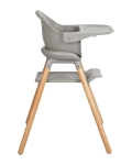 Столче за хранене 6 в 1 Kikkaboo - Woody, Grey