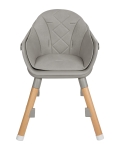 Столче за хранене 6 в 1 Kikkaboo - Woody, Grey