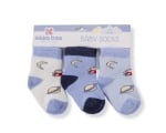 Бебешки памучни термо чорапи Kikkaboo - Sky blue, 6-12 m