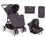 Комбинирана количка 2 в 1 Kikkaboo - Airy, Dark Grey