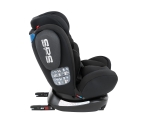 Столче за кола Kikkaboo - 4 Fix Double, IsoFix, 0-36 кг, Black 