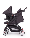 Комбинирана количка 2 в 1 Kikkaboo - Airy, Dark Grey