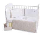 Бебешки спален комплект с бродерия Kikkaboo - Little Dreamer Stars, 70 х 140, 6 части