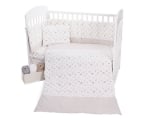 Бебешки спален комплект трико Kikkaboo - Monkey, Beige, 60 х 120 сm, 5 части