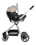 Комбинирана количка 3 в 1 KikkaBoo - Allure, Grey, silver chrome
