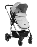Комбинирана количка 3 в 1 KikkaBoo - Allure, Grey, silver chrome