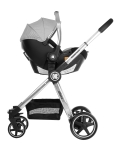 Комбинирана количка 3 в 1 KikkaBoo - Allure, Grey, silver chrome