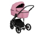 Детска комбинирана количка 2 в 1 с твърд кош Kikkaboo - Amani, Pink