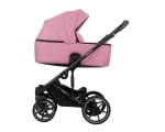 Детска комбинирана количка 2 в 1 с твърд кош Kikkaboo - Amani, Pink