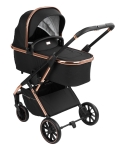 Детска комбинирана количка 3 в 1 KikkaBoo - Angele, Chrome Beige