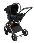 Детска комбинирана количка 3 в 1 KikkaBoo - Angele, Chrome Beige