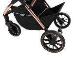Детска комбинирана количка 3 в 1 KikkaBoo - Angele, Chrome Beige