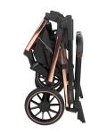 Детска комбинирана количка 3 в 1 KikkaBoo - Angele, Chrome Beige
