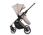 Детска комбинирана количка 3 в 1 KikkaBoo - Angele, Chrome Beige