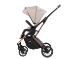 Детска комбинирана количка 3 в 1 KikkaBoo - Angele, Chrome Beige