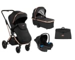 Детска комбинирана количка 3 в 1 KikkaBoo - Angele, Chrome Beige