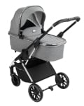 Детска комбинирана количка 3 в 1 KikkaBoo - Angele, Chrome Beige