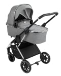 Детска комбинирана количка 3 в 1 KikkaBoo - Angele, Chrome Beige