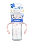 Бебешко шише с широко гърло Kikkaboo - Peach Rabbit, 260 ml