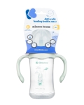 Бебешко шише с широко гърло Kikkaboo - Peach Rabbit, 260 ml