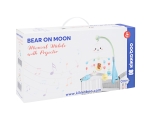 Музикална въртележка с прожектор Kikkaboo - Bear on moon, Mint