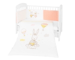 Бебешки спален комплект Kikkaboo - Rabbits in Love, 2 части, 60 x 120 cm